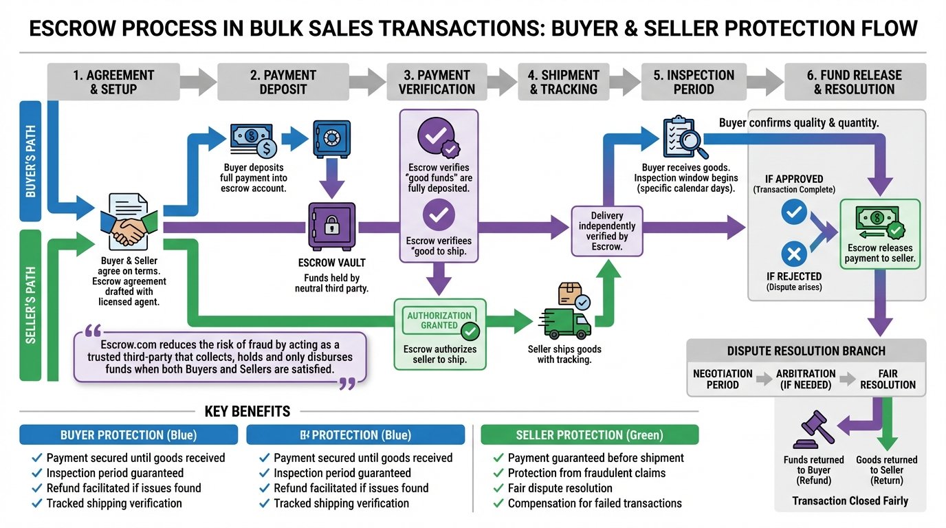 How Escrow Works in Bulk Sales: Step-by-Step Process